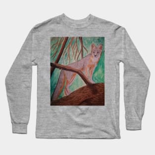 gray fox Long Sleeve T-Shirt